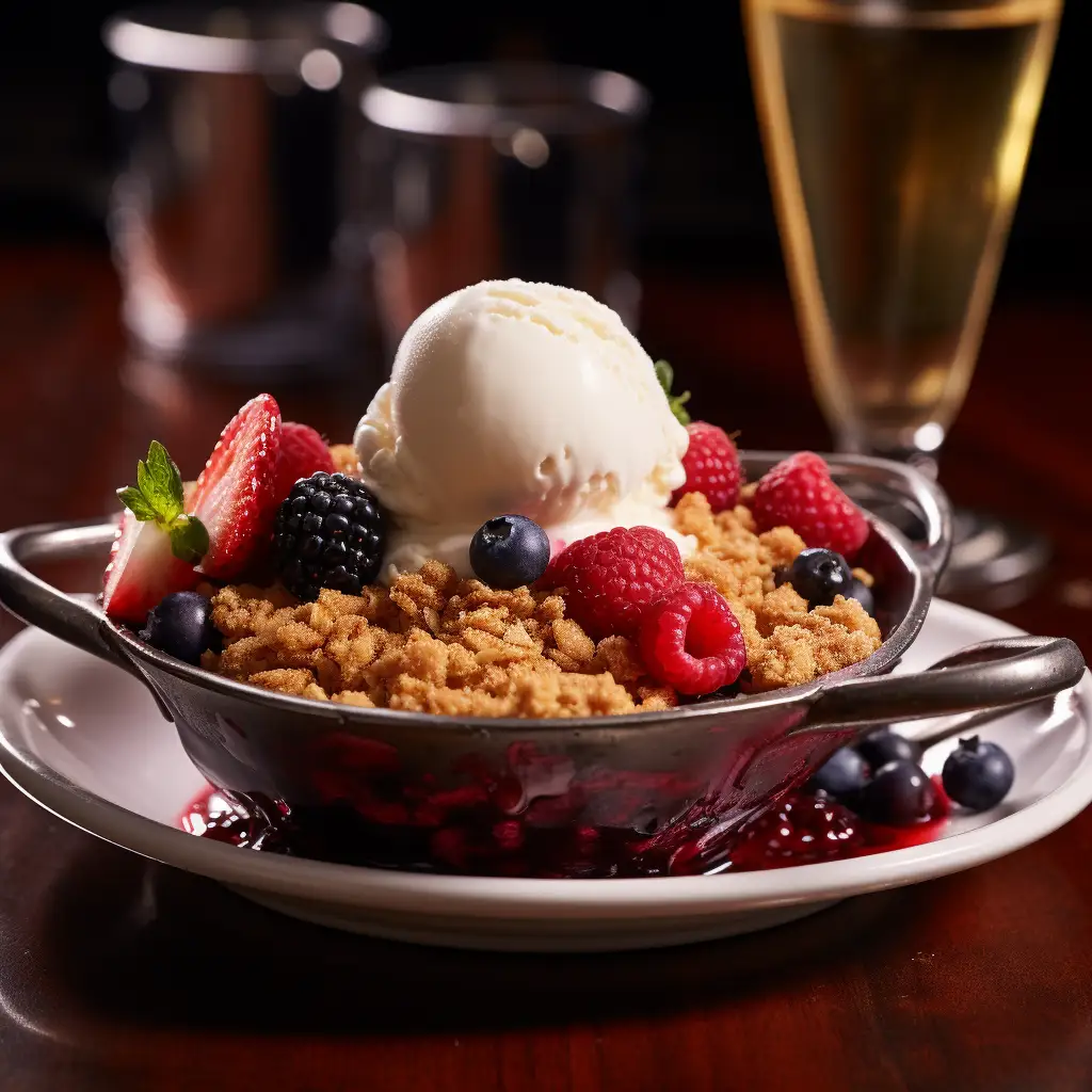 Berry crumble